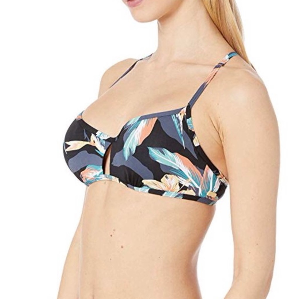 Roxy Underwire Day Dreamer Floral Feather Bikini Top